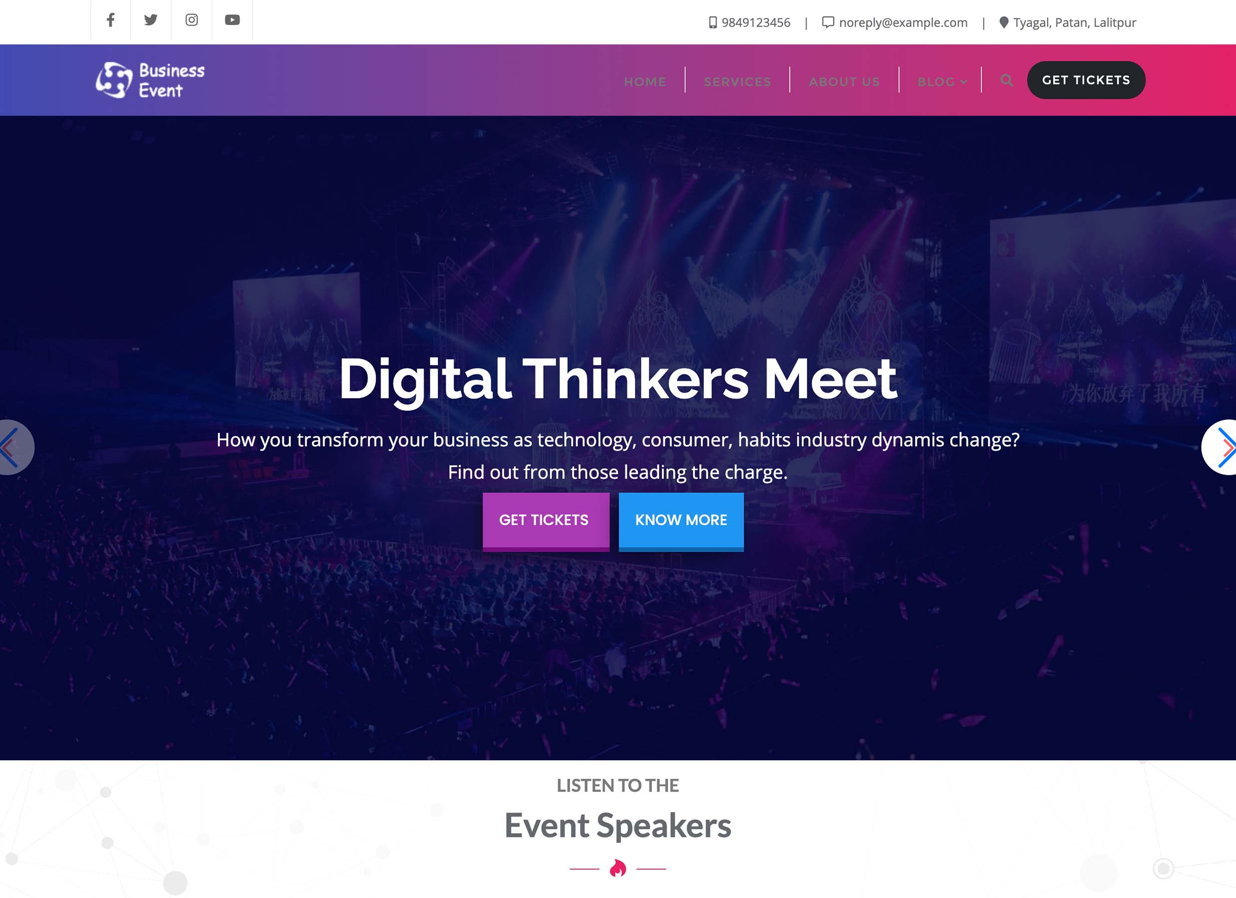 woocommerce events demo
