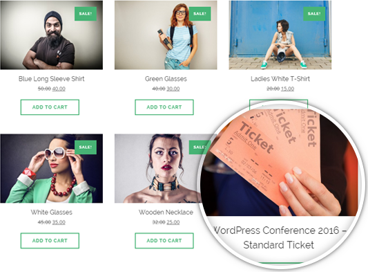 bridge for woocommerce shop page