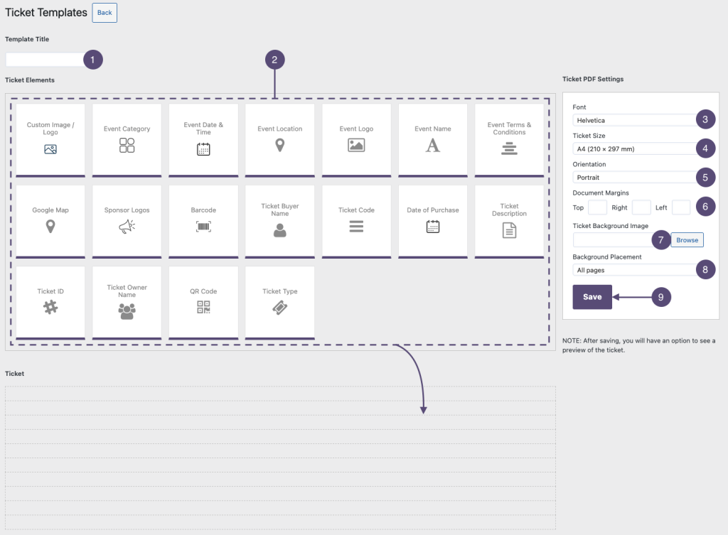 Ticket Templates - Documentation - Tickera