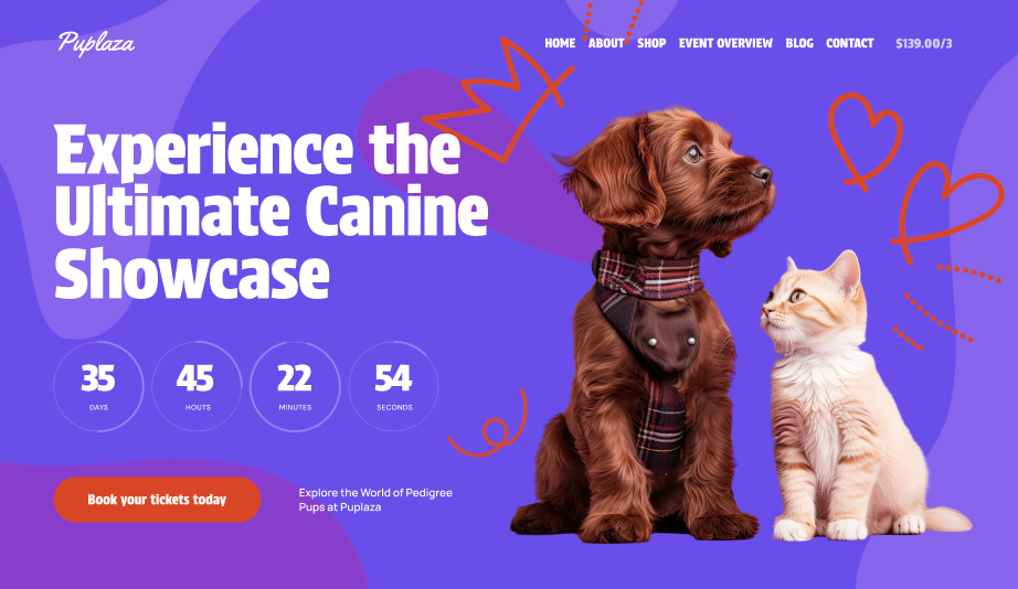 Puplaza — WordPress event theme preview